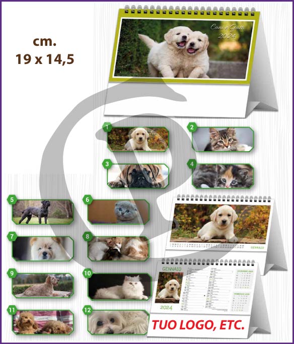 calendari-da tavolo 2024-personalizzati-Illustrati-da-scrivania-cani-e-gatti-tv2210